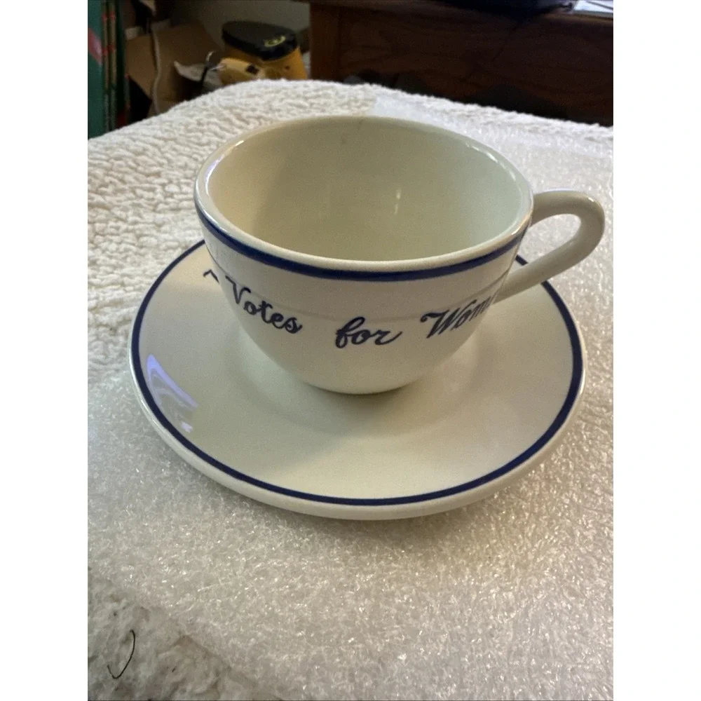 Votes for Women Teacup & Saucer - Preservation Society of Newport County